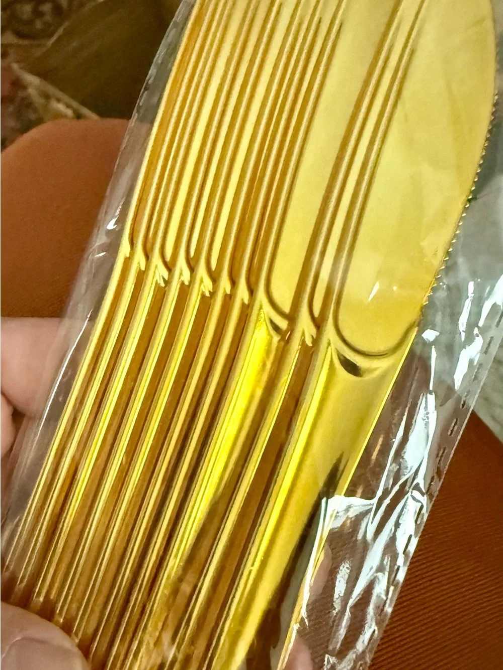 Gold Stainless Steel Flatware Set - Elegant Gold Cutlery